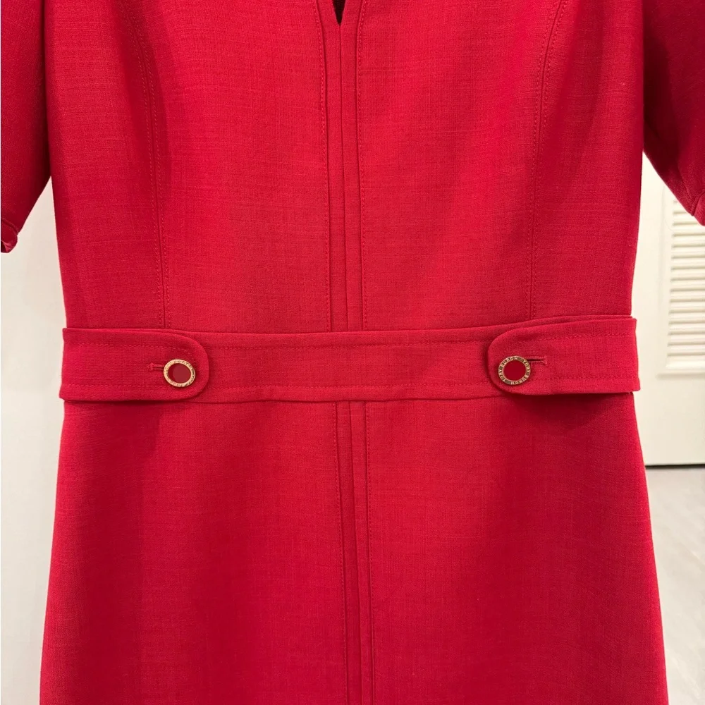 Tory Burch Red Sheath Dress Size 6 - Picture 3 of 4